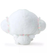 Part of the lovely Angel Dance Party line, this rare Cogimyun Angel Dance Party Plushie is a true treat! It features the rarely seen Sanrio character, Cogimyun, in lovable pastel cuffles at her ears and collar. Rosy pink cheeks, and a sweet expression complete with glistening heart eyes add an extra touch of femininity and sweetness! 